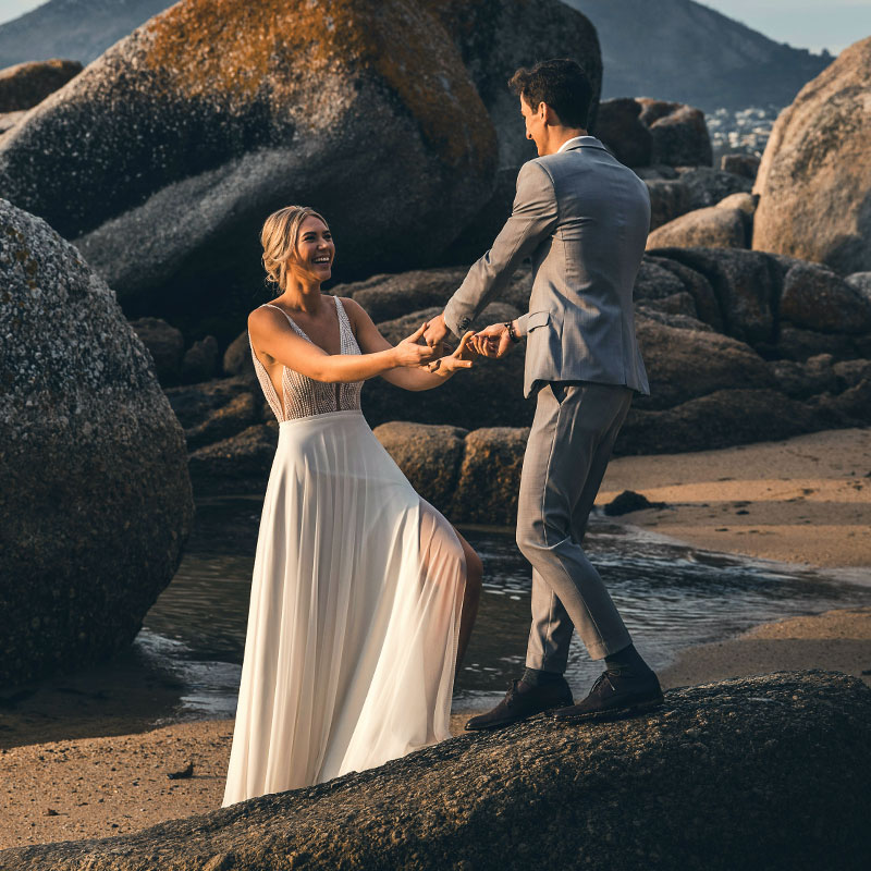 Fairytale Couple on Beach